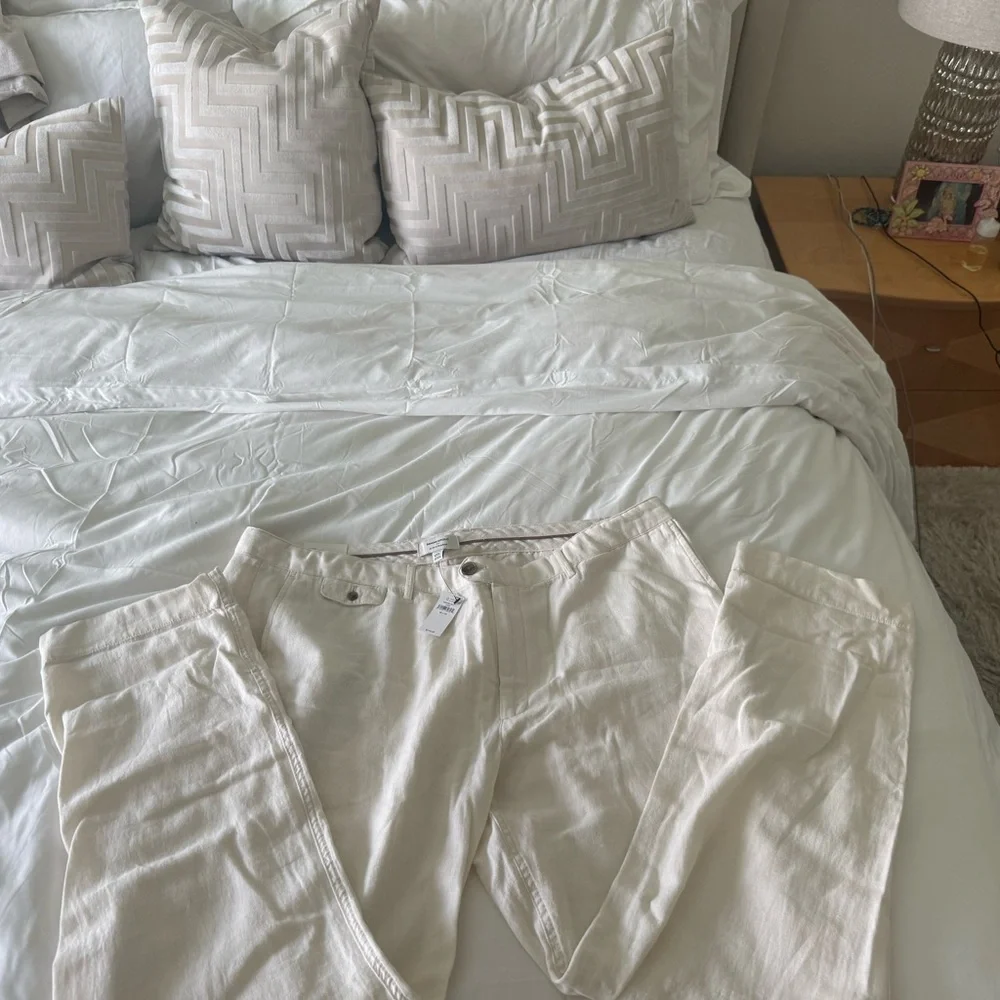 Banana Republic Factory Slim-Straight Linen Blend Pants – Size 42x34 – NWT